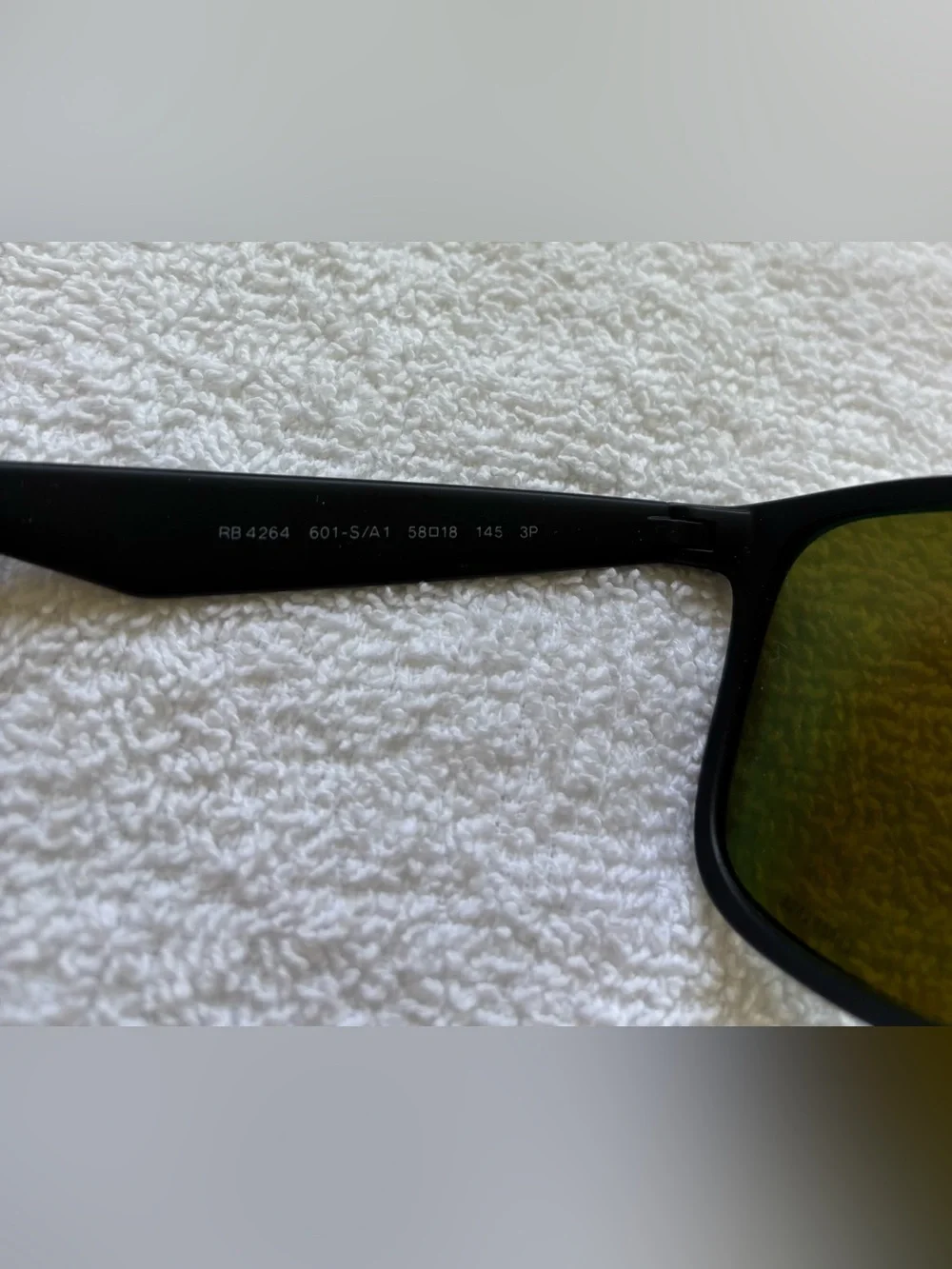 Ray-Ban Men’s Black Frame Blue Mirror Lens Swim Sunglasses